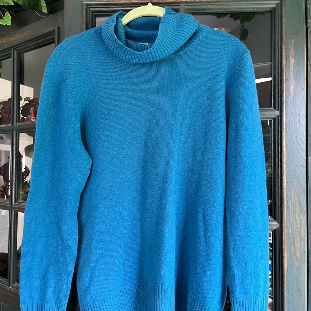 Caslon Vibrant Blue Turtleneck Sweater